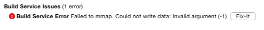 build service error build service error